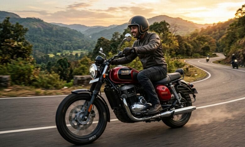 Yezdi Roadster Red Wolf