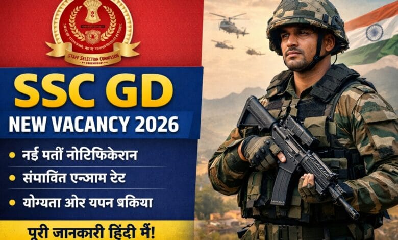 SSC GD New Vacancy 2026