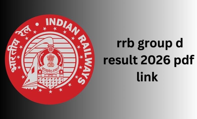 rrb group d result 2026 pdf link